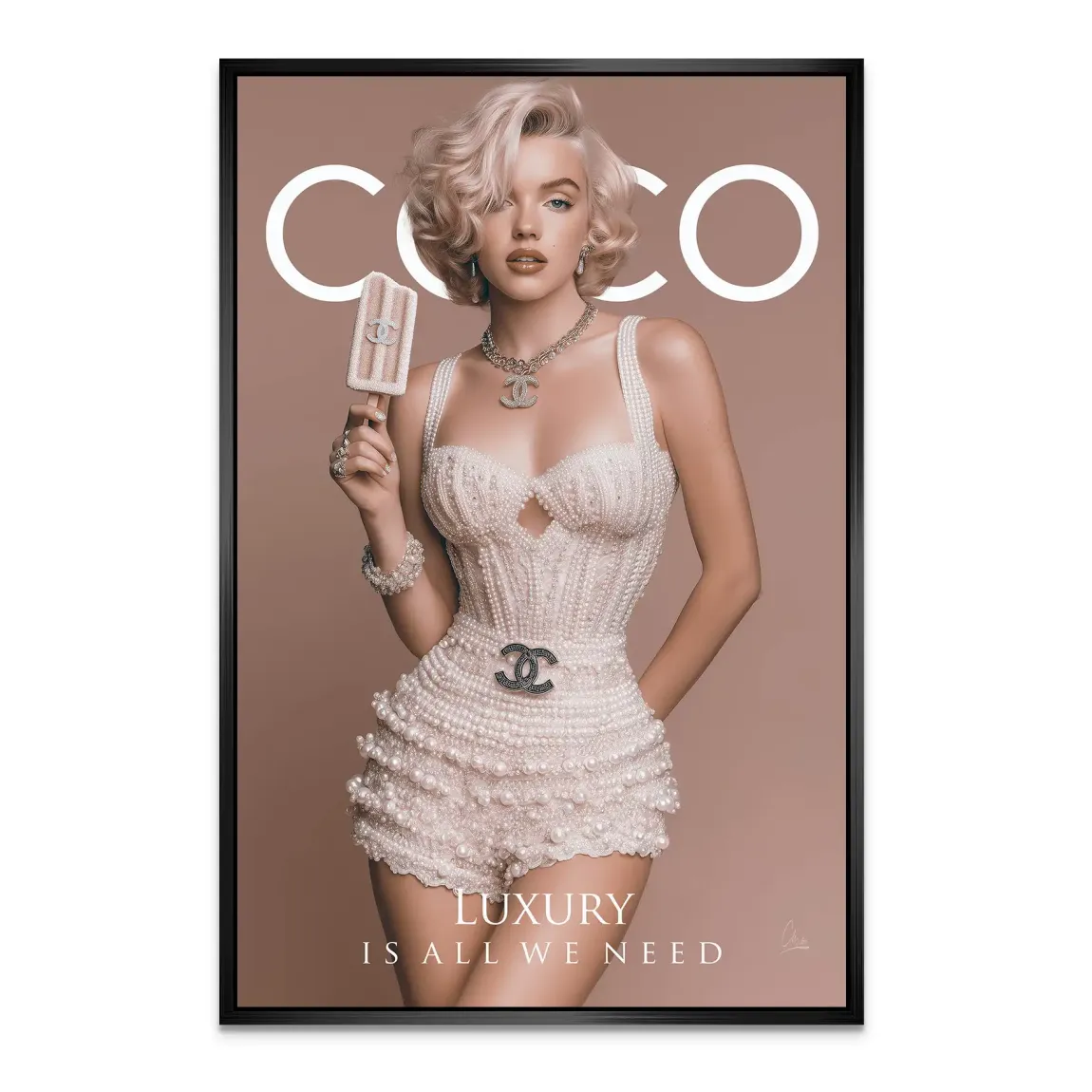 Coco Elegance Alu Dibond Bild