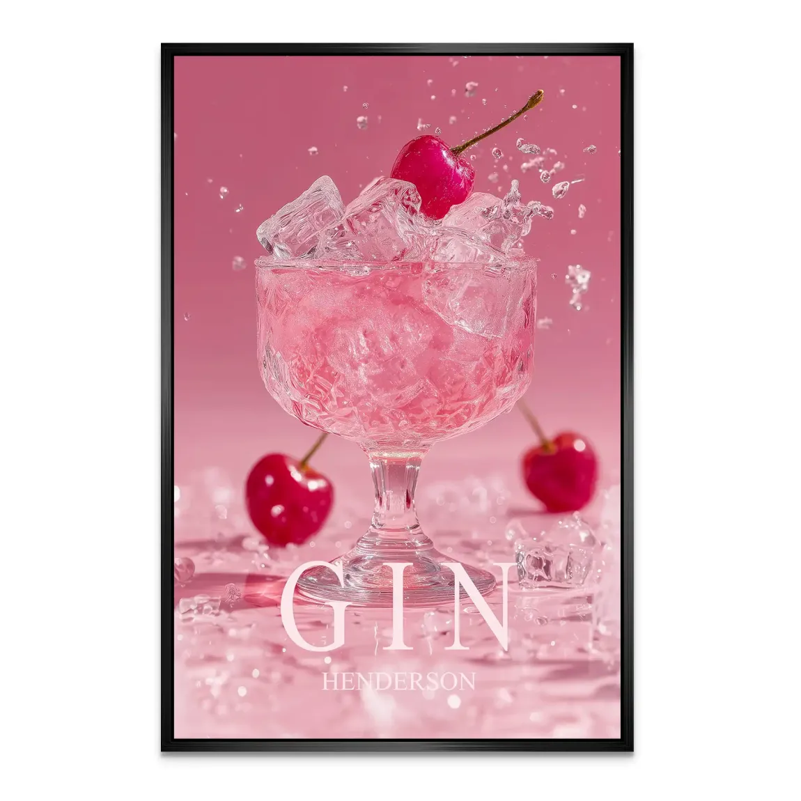 Gin Rosé Alu Dibond Bild