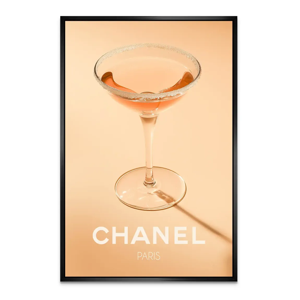 Chanel Glam Cocktail Alu Dibond Bild