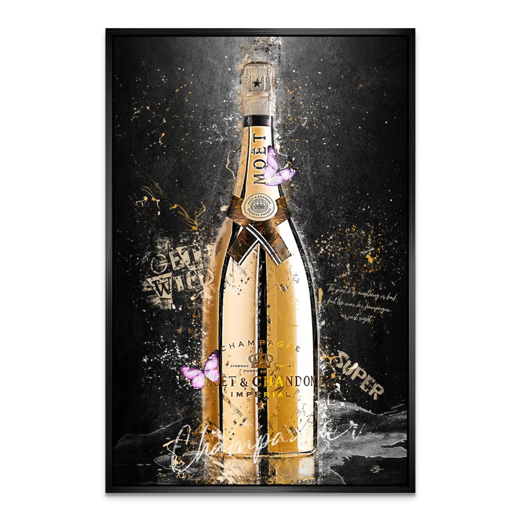 Champagner AluDibond Bild INGALERIE