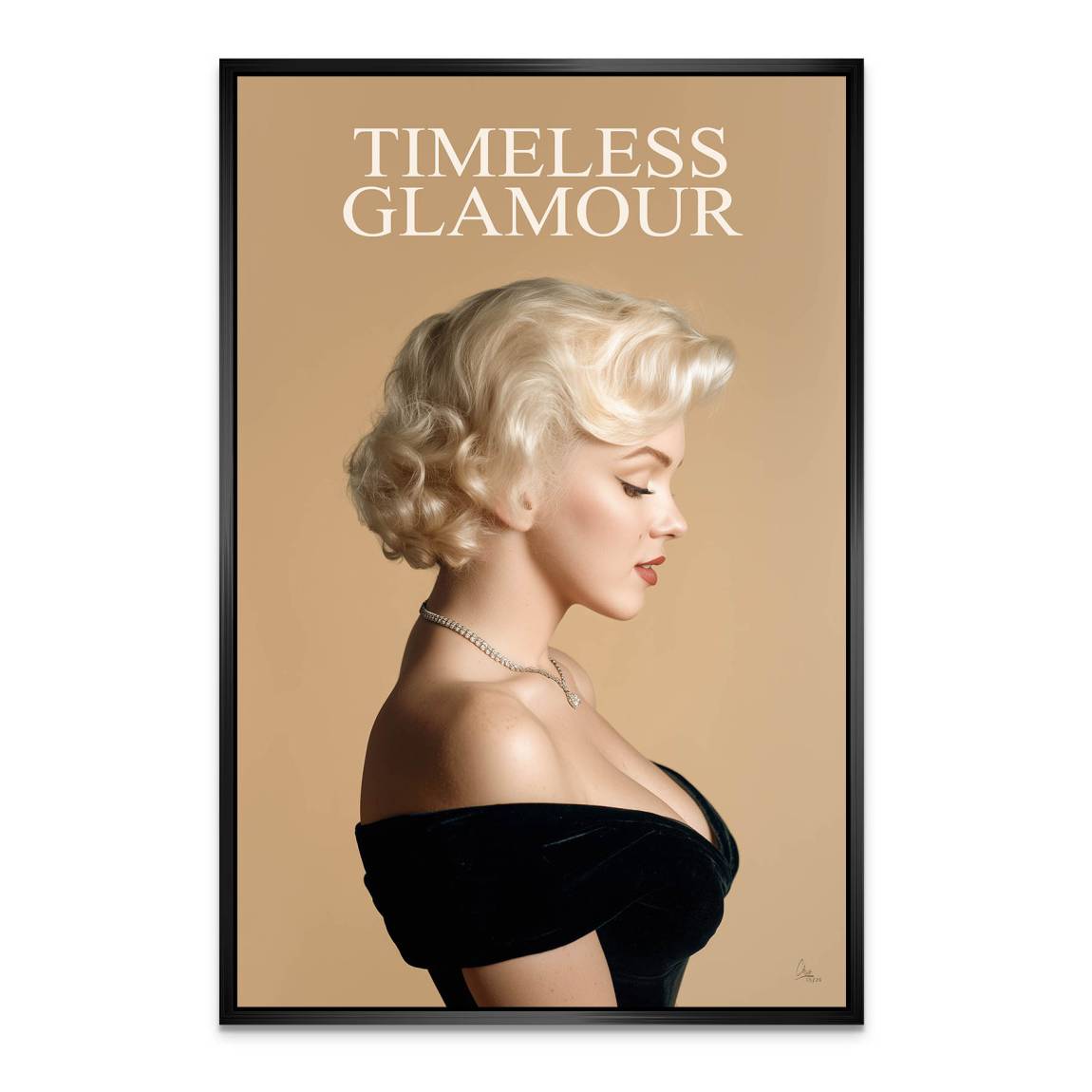 Marilyn Monroe Glam Allure Alu Dibond Wandbild