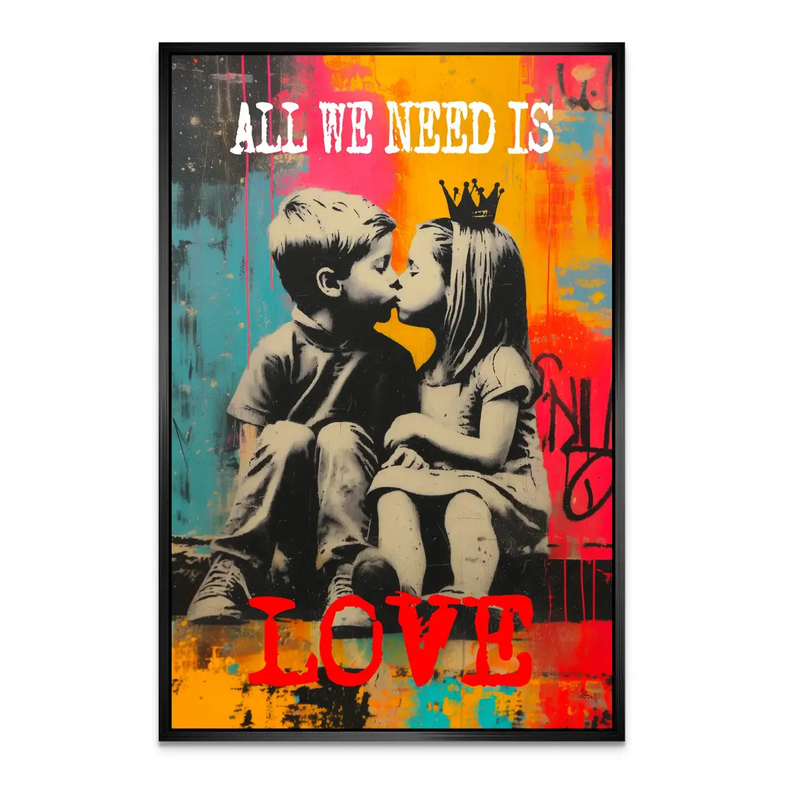 Need Love Art Alu Dibond Wandbild