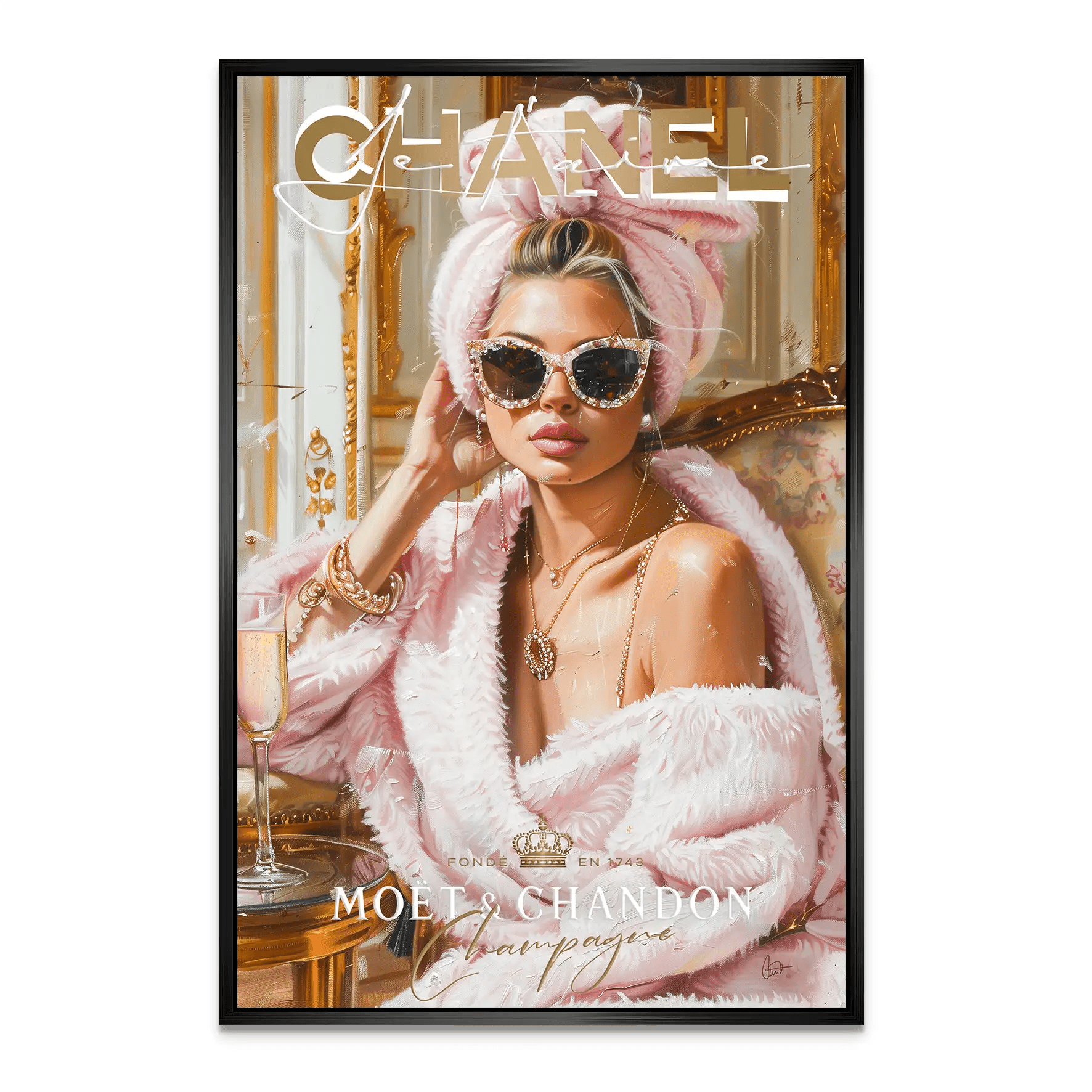 Beauty Luxe Chanel AluDibond Bild INGALERIE