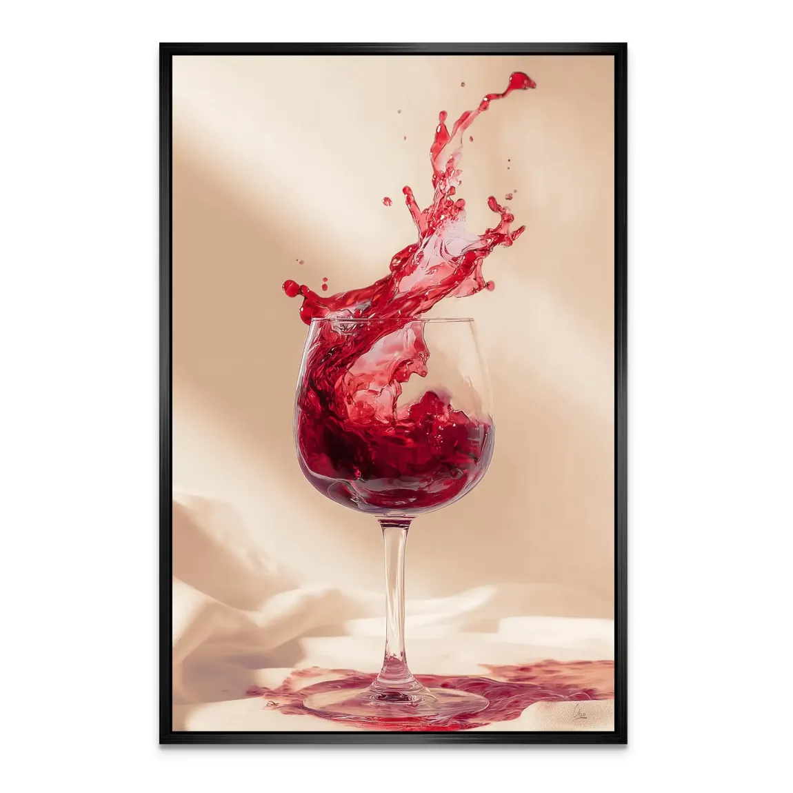Ruby Splash Alu Dibond Bild