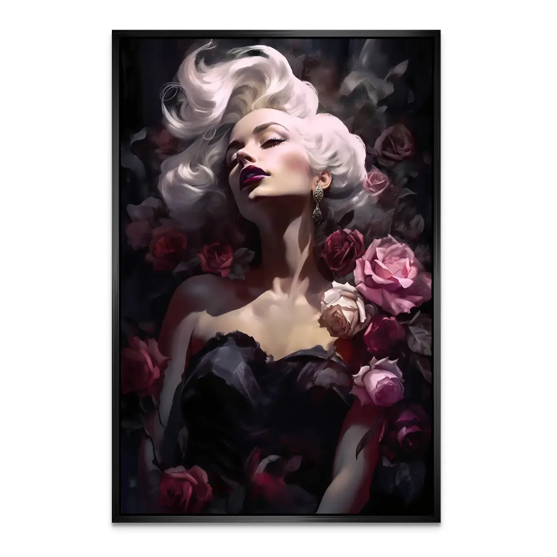 Velvet Rose Marilyn Monroe Alu Dibond Bild