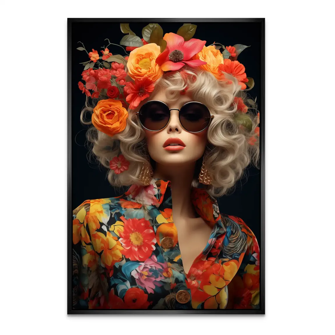 Floral Glamour Alu Dibond Bild