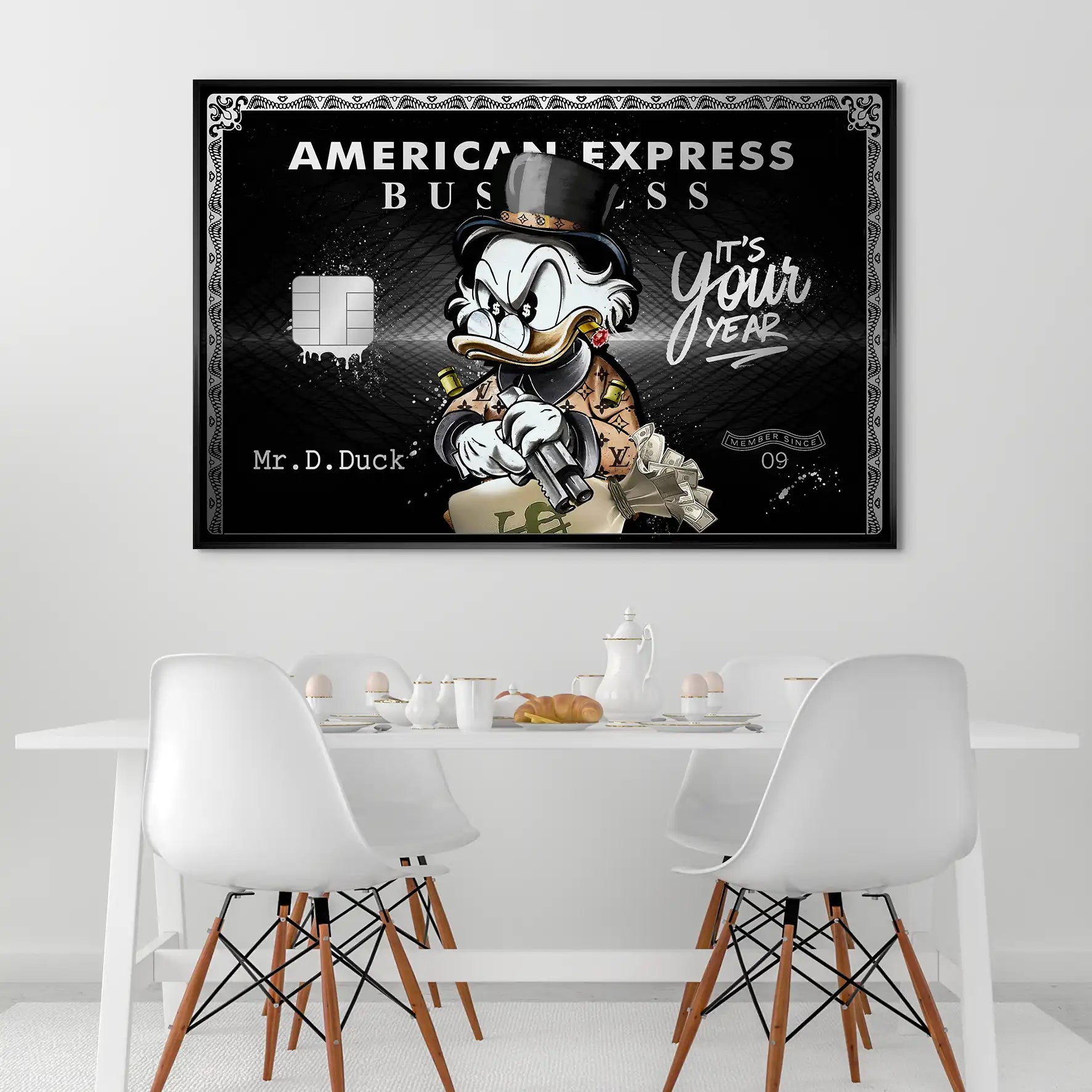 Dagobert Amex Business Silver Edition AluDibond Bild INGALERIE