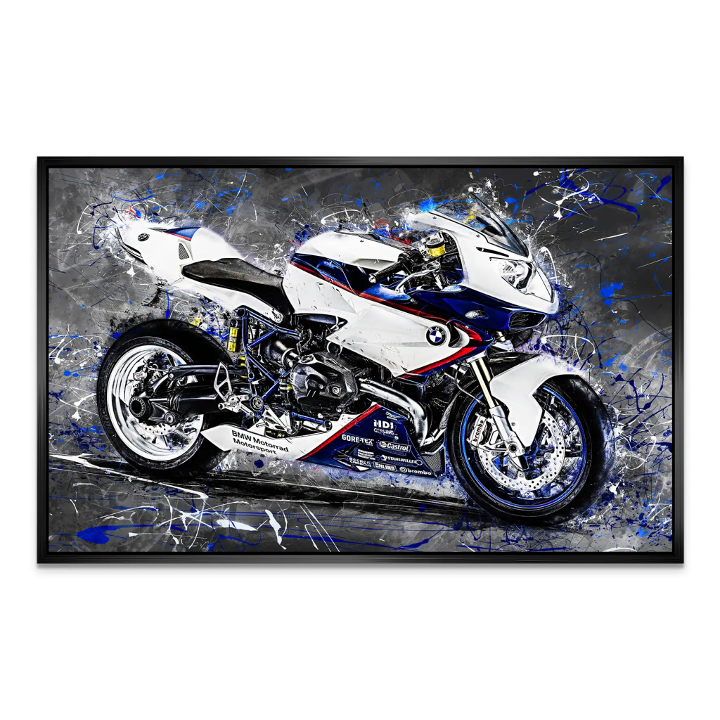 BMW HP2 Abstrakt Style AluDibond Bild INGALERIE