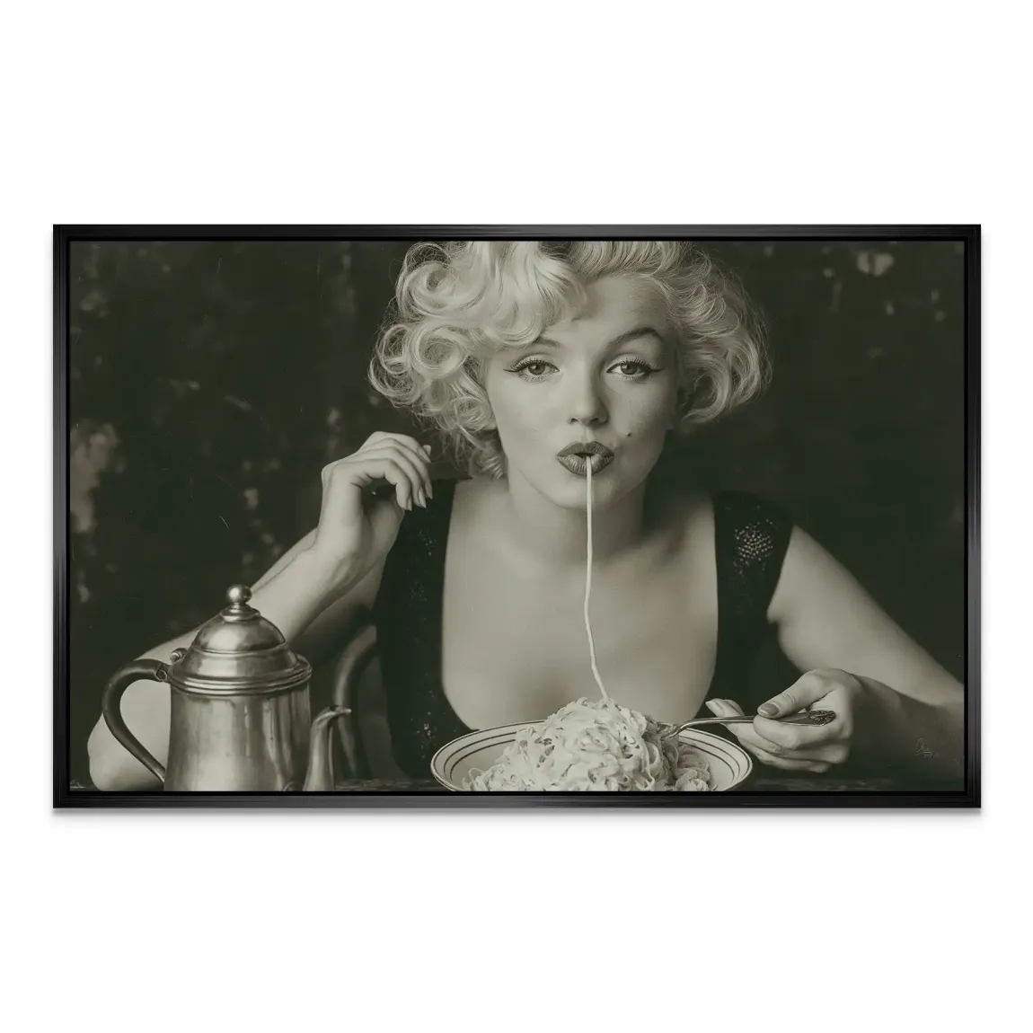 Marilyn Pasta AluDibond Wandbild