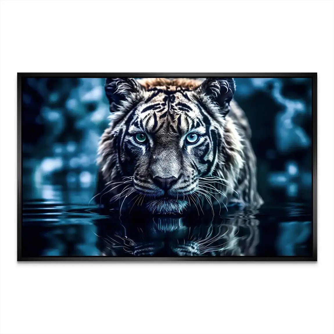 Tiger by Night AluDibond Bild INGALERIE