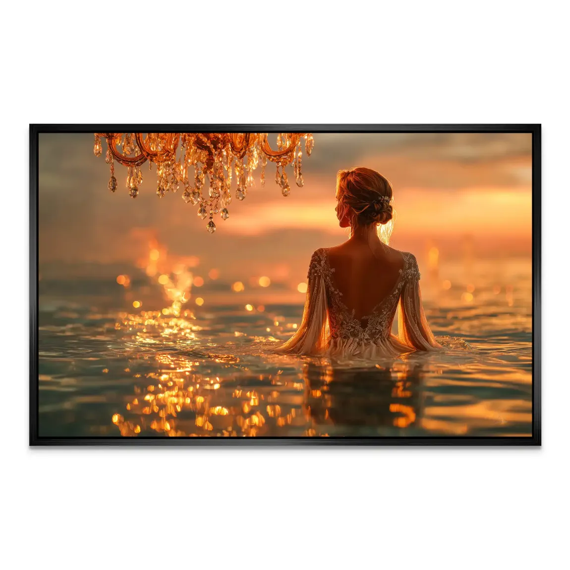 Golden Lights AluDibond Bild