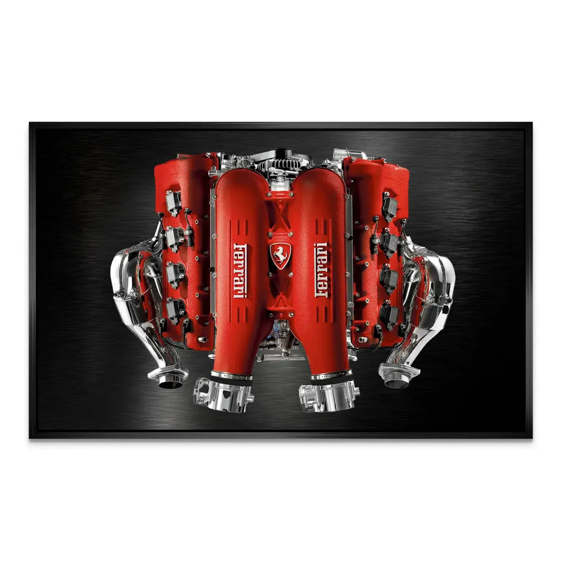 Ferrari V8 Motor AluDibond Bild