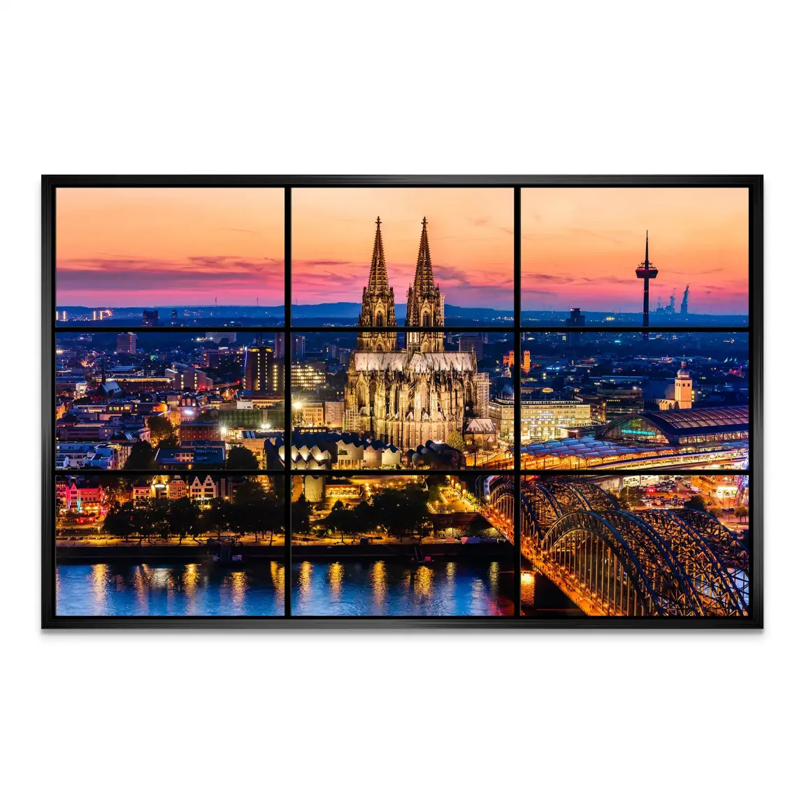 Köln Skyline View AluDibond Bild