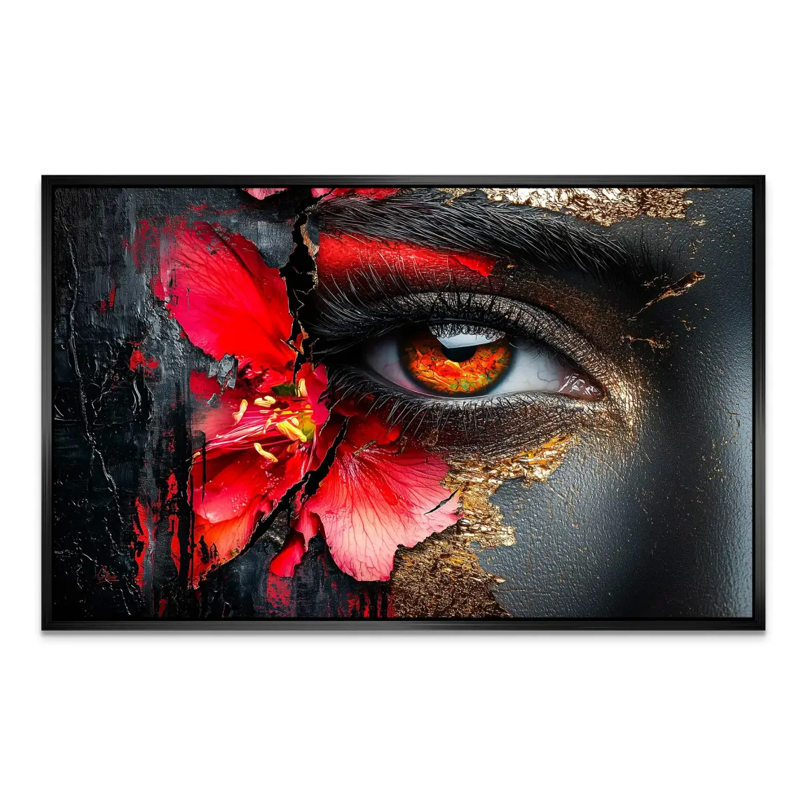 Flammenblick der Stille AluDibond Bild INGALERIE