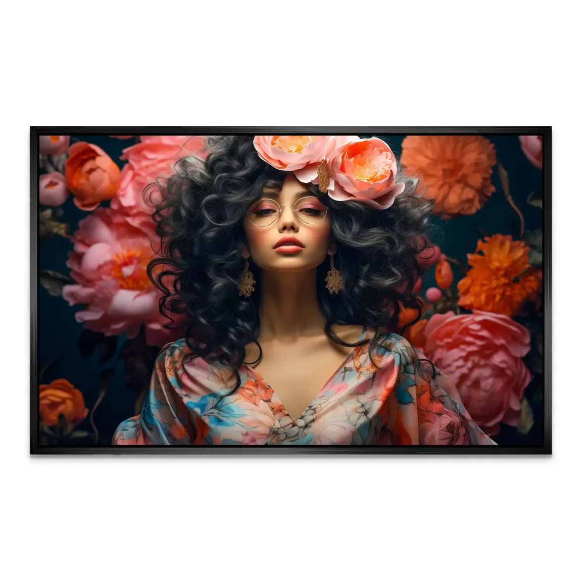 Blütenpracht trifft stilvolle Sinnlichkeit AluDibond Bild INGALERIE