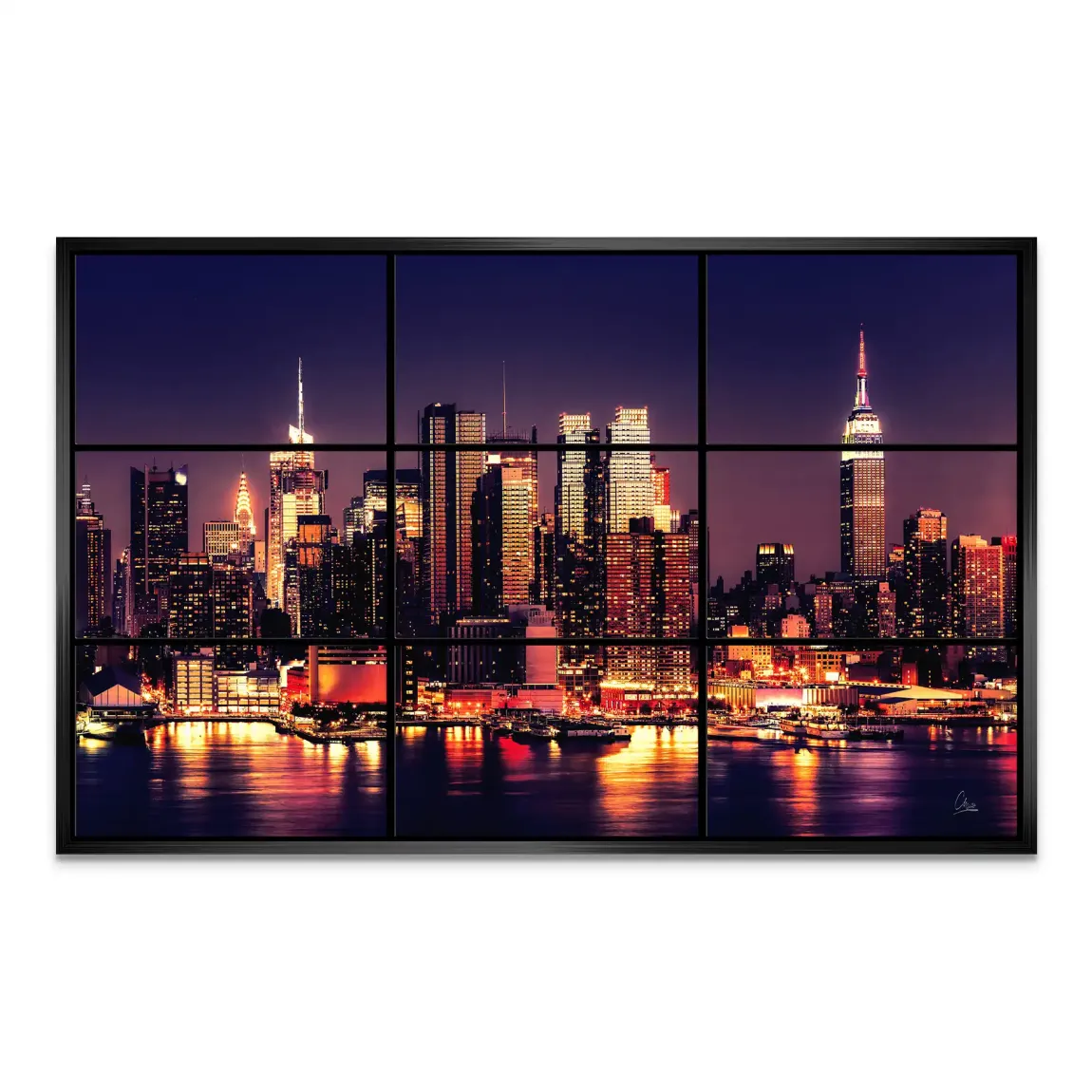 New York Skyline View AluDibond Bild