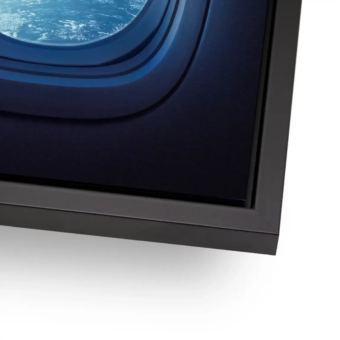 Flugzeugfenster Galaxie Alu Dibond Bild