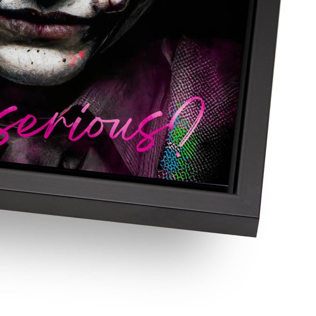 Joker Serious Style AluDibond Bild INGALERIE