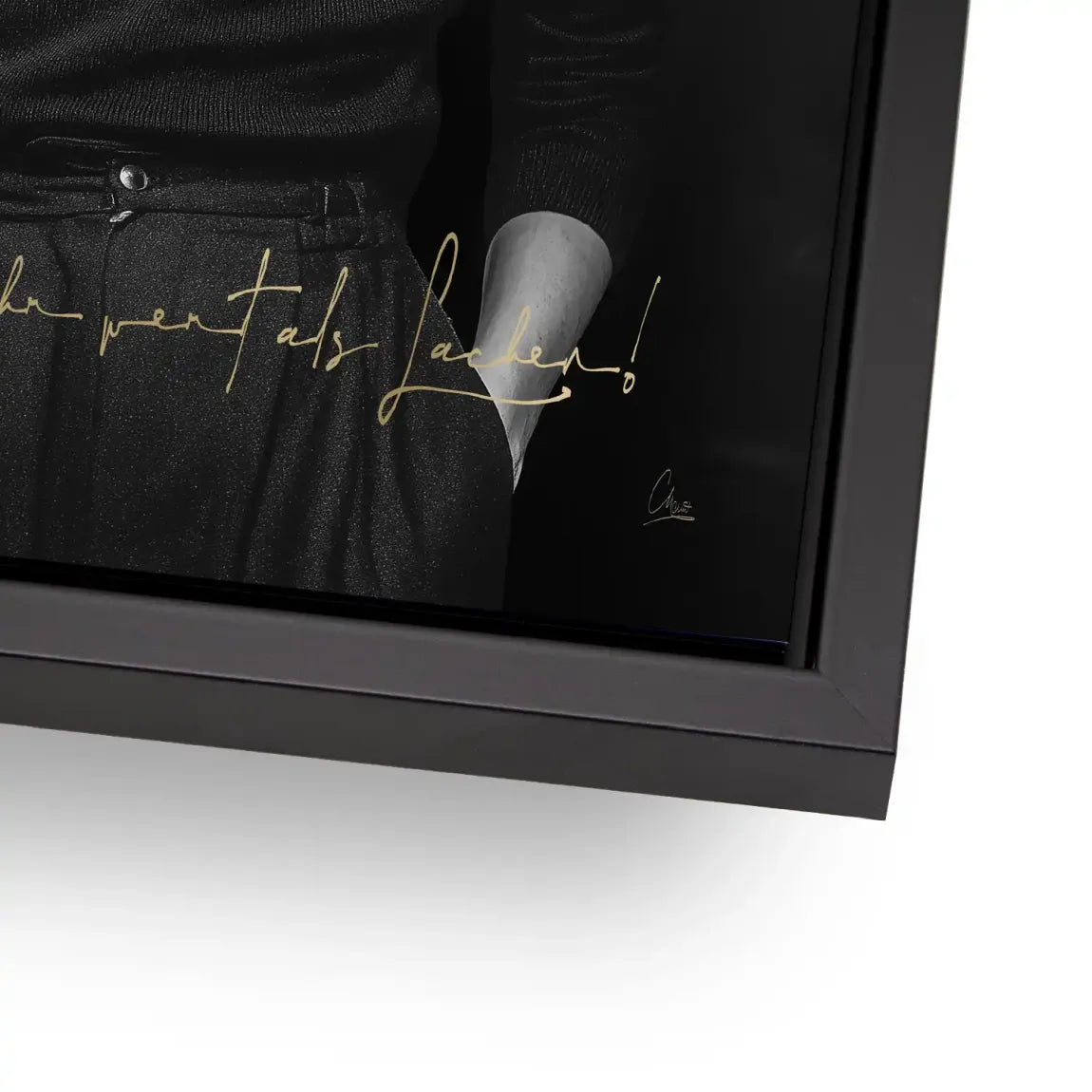 Frida Kahlo stilles Lächeln Alu Dibond Bild