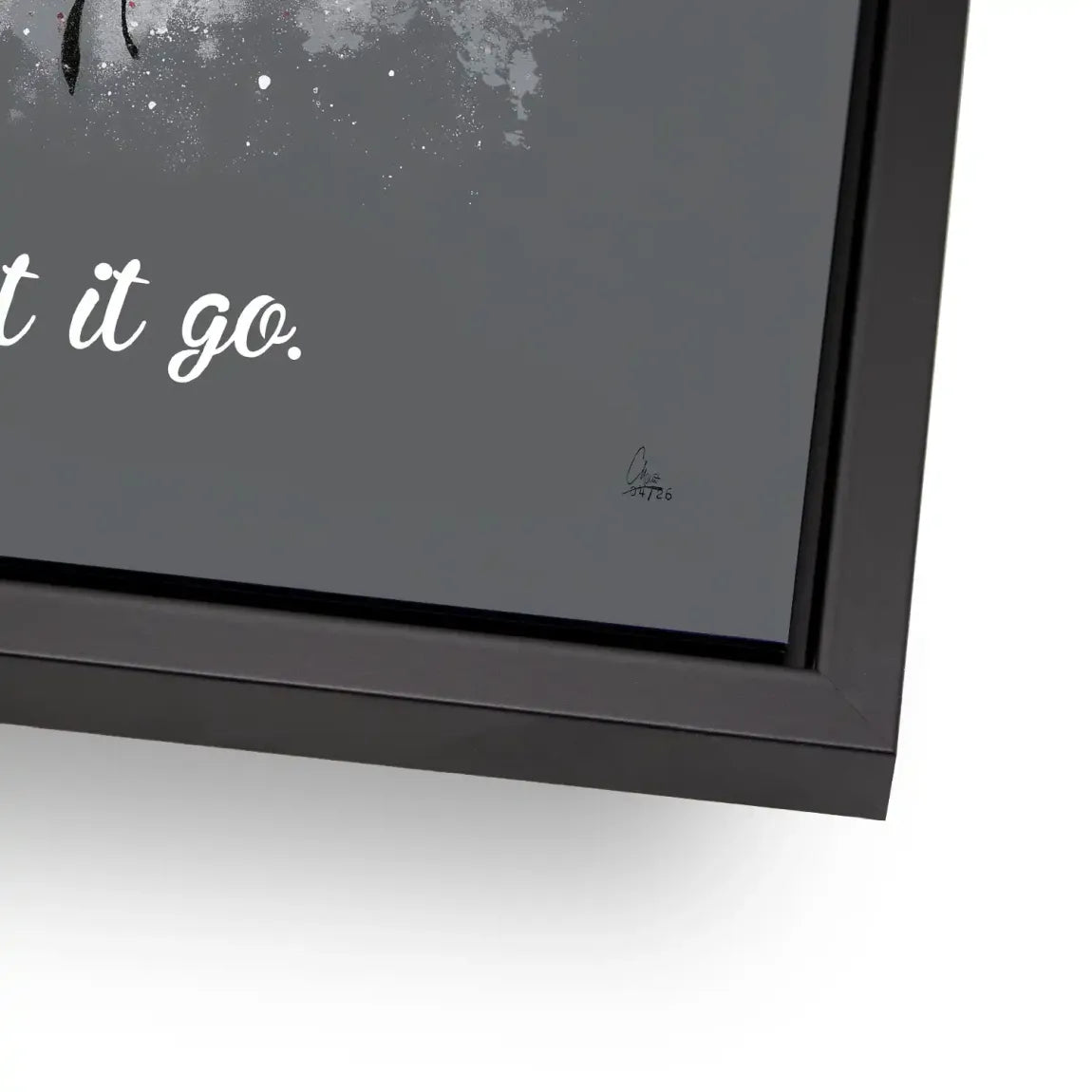 Let it go Ballon Alu Dibond Wandbild