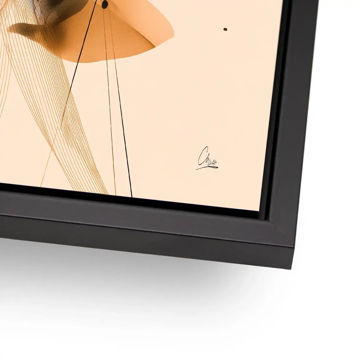 Amber Flow Harmony Alu Dibond Bild