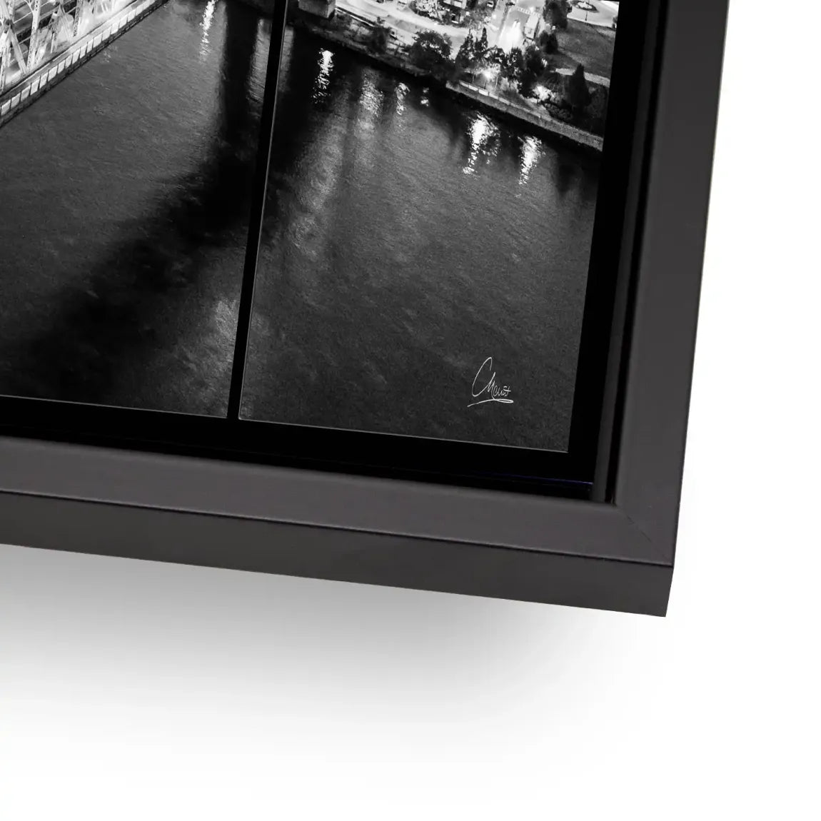 Bridge Lights New York Alu Dibond Bild