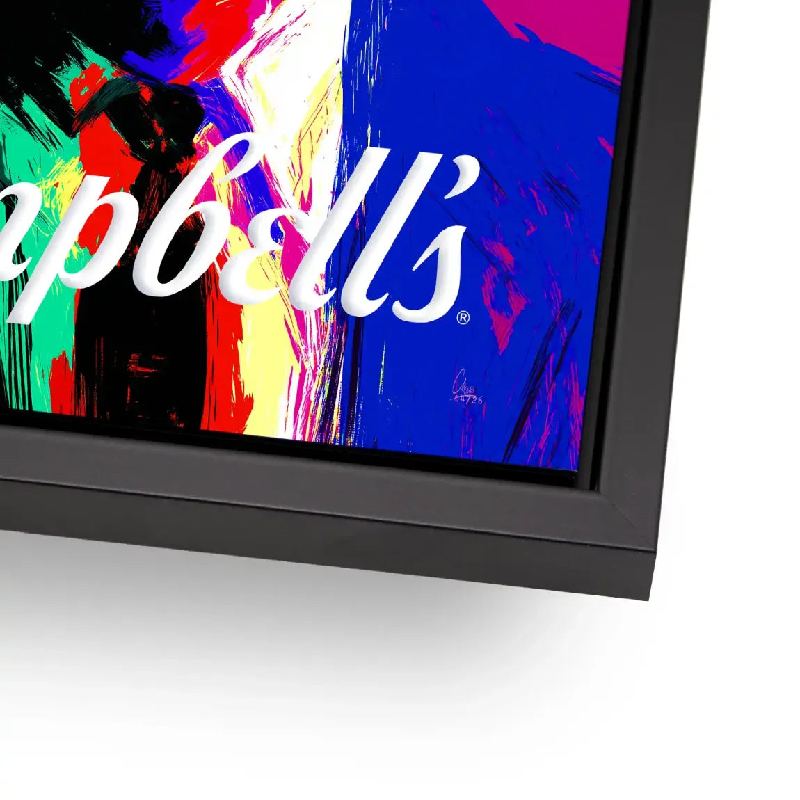 Campbell Popart Alu Dibond Wandbild