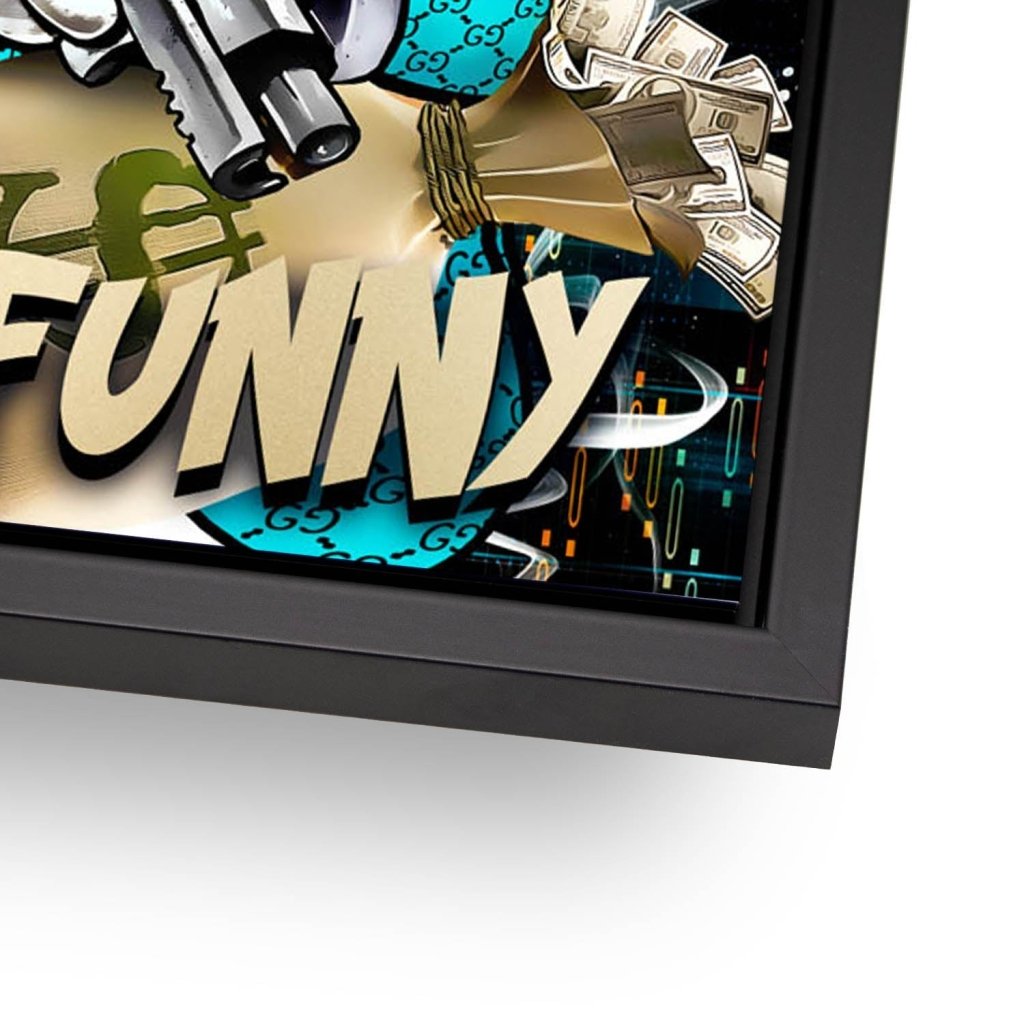 Dagobert Duck No Funny Pop Art AluDibond Bild INGALERIE