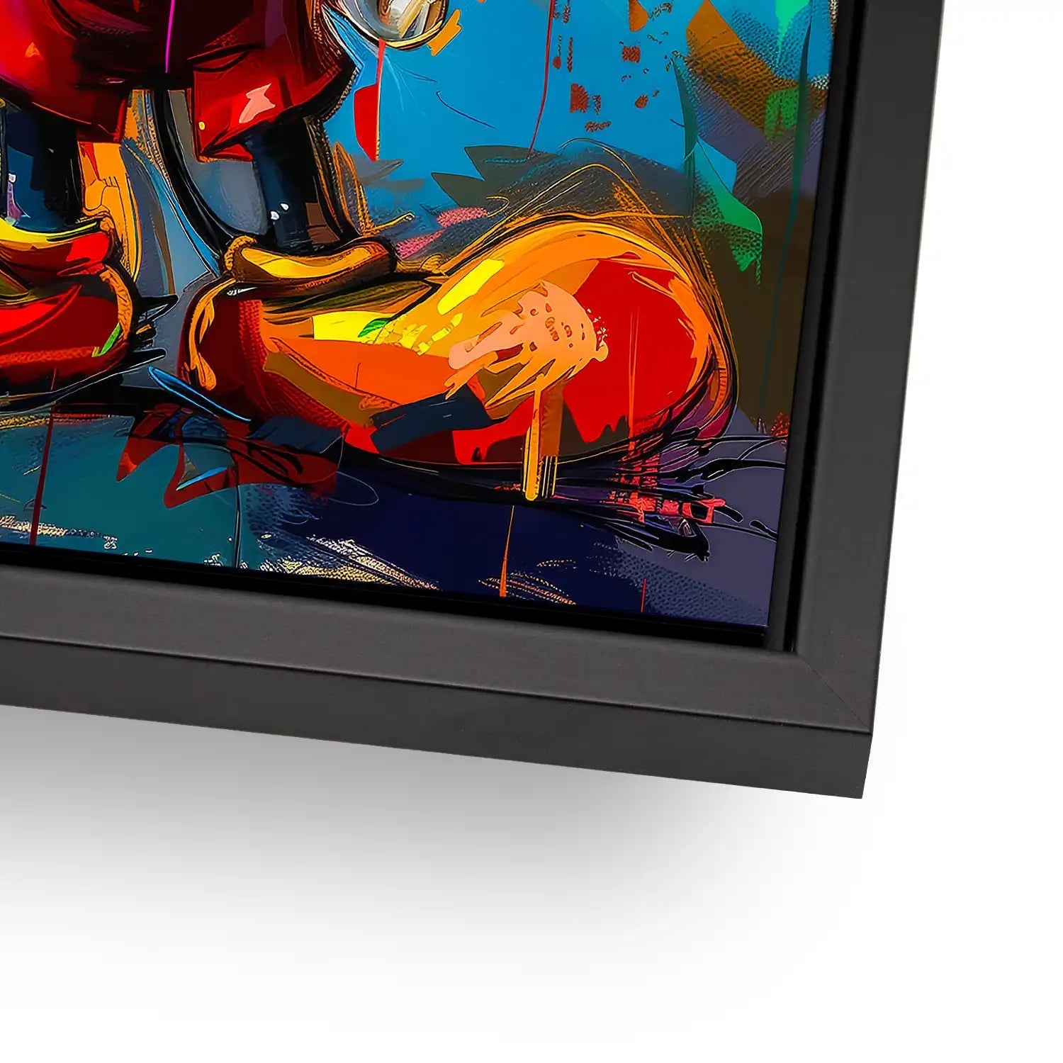 Micky Abstrakt Paint AluDibond Bild INGALERIE