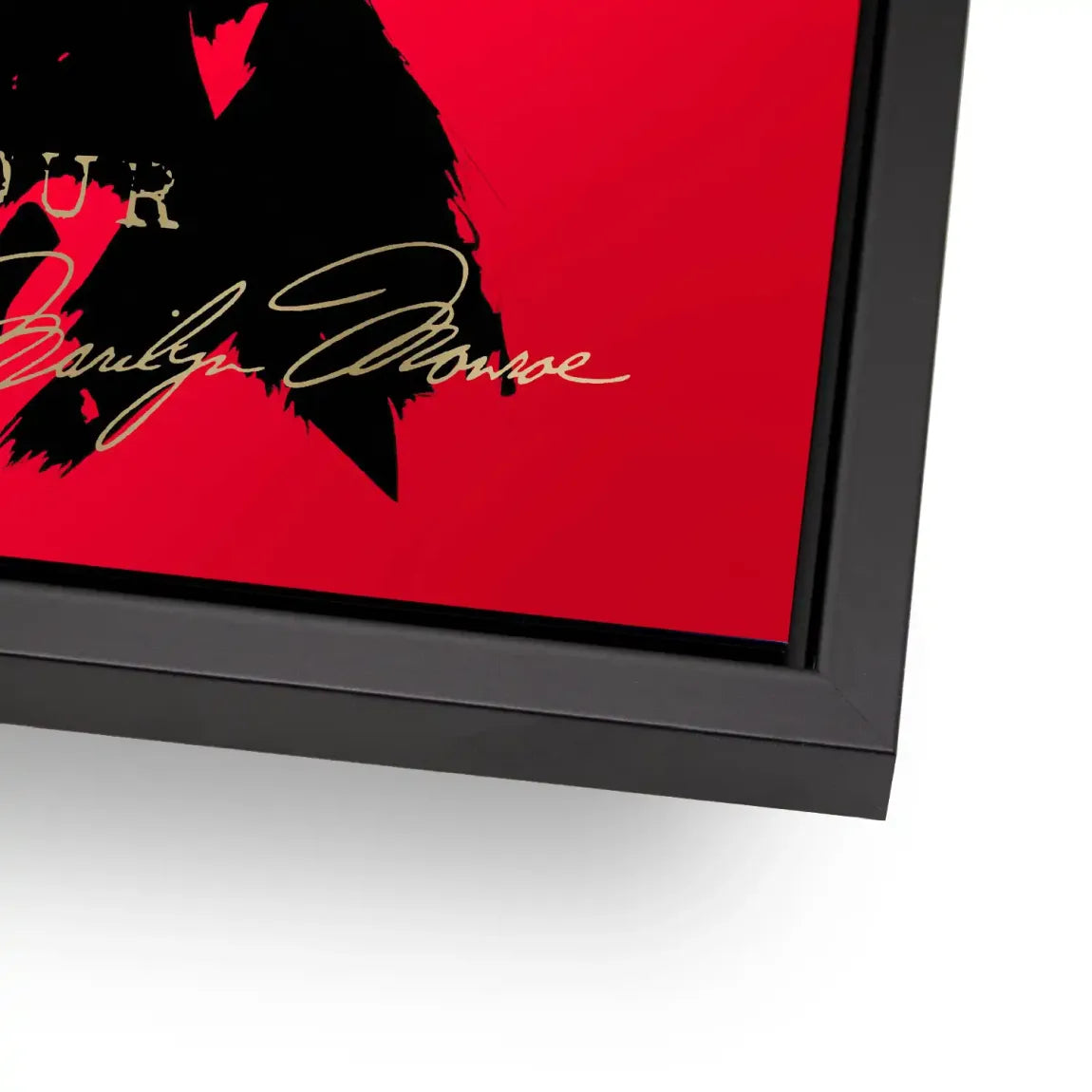 Marilyn Red Glamour Alu Dibond Bild