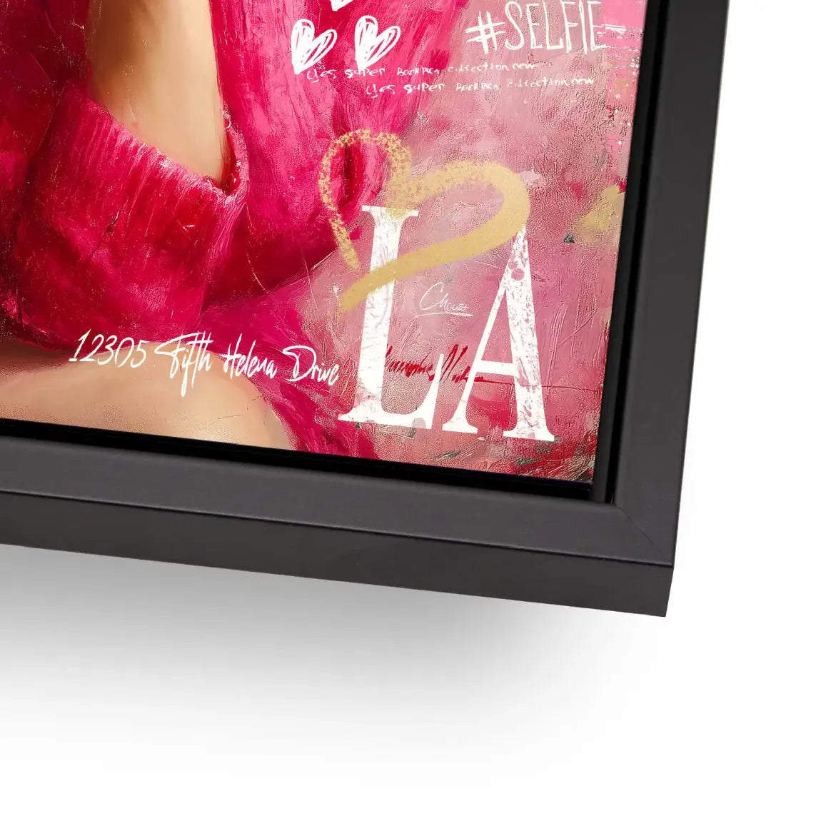 Smile in Pink Alu Dibond Bild INGALERIE