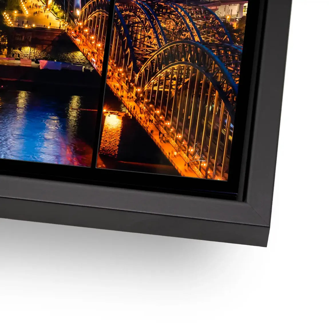 Köln City Lights Alu Dibond Bild