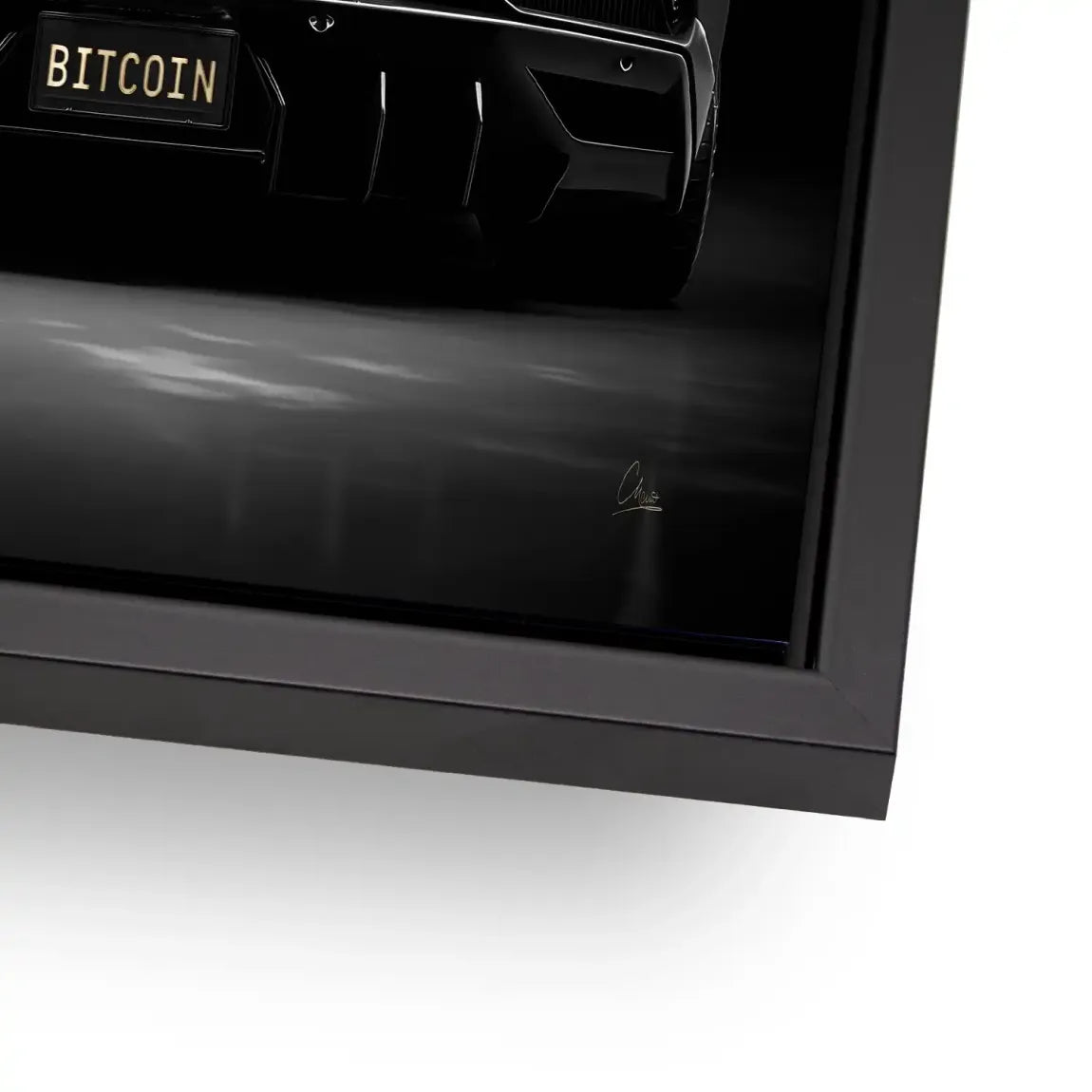 Lambo Bitcoin Alu Dibond Bild
