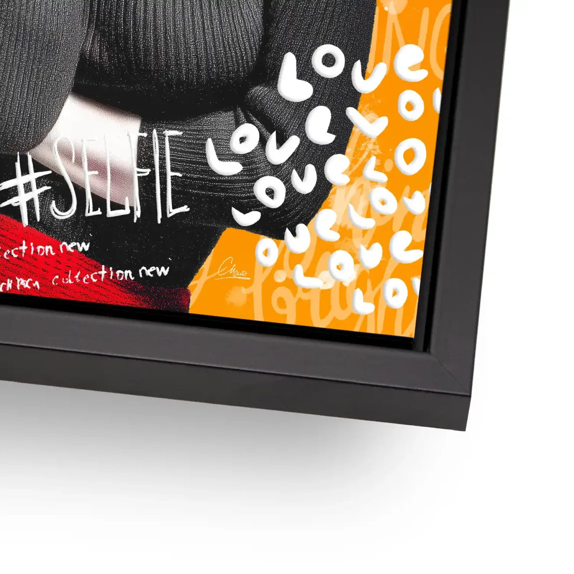 Marilyn Orange Kiss Pop Art Alu Dibond Bild