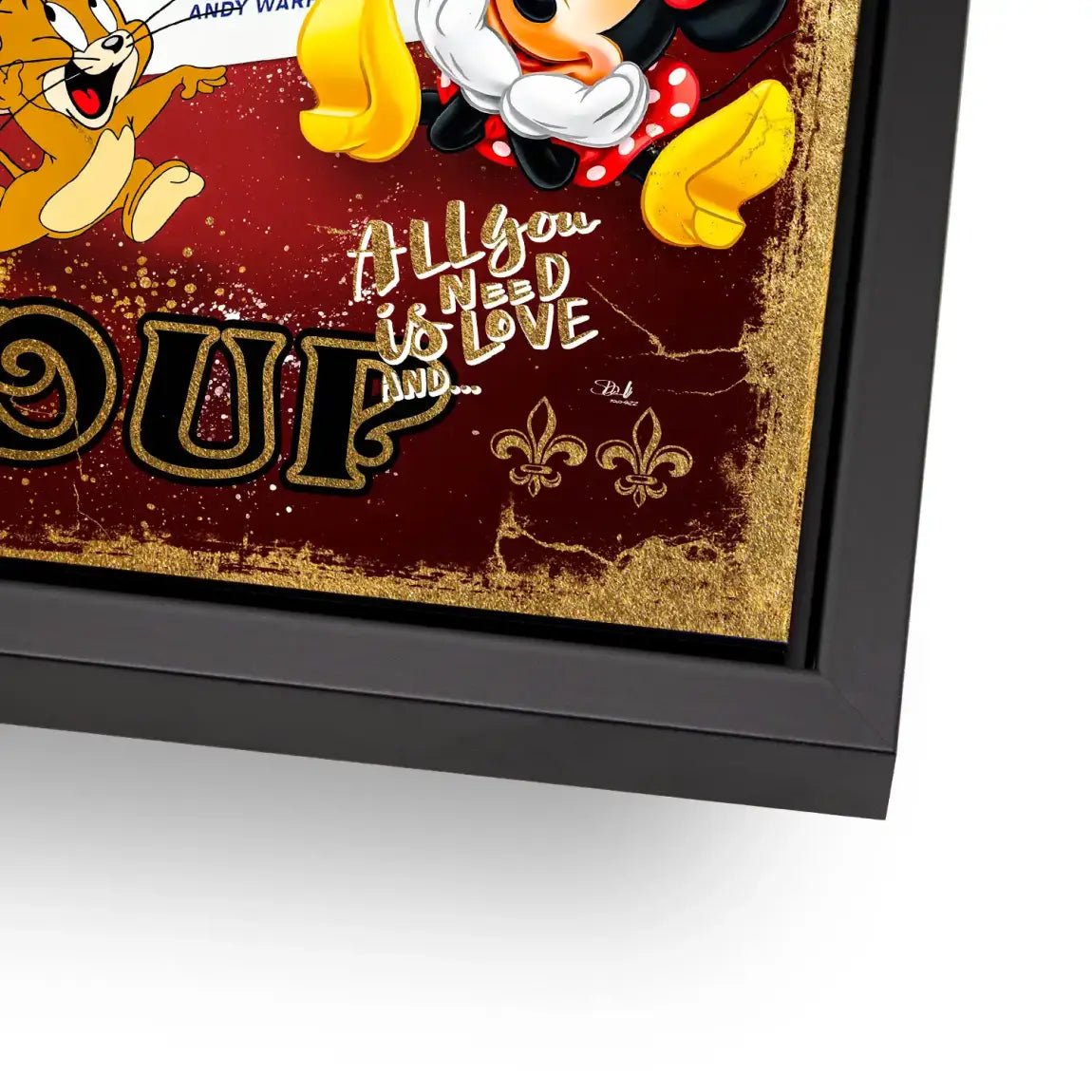 Micky Brillo Box Red Style Alu Dibond Bild INGALERIE