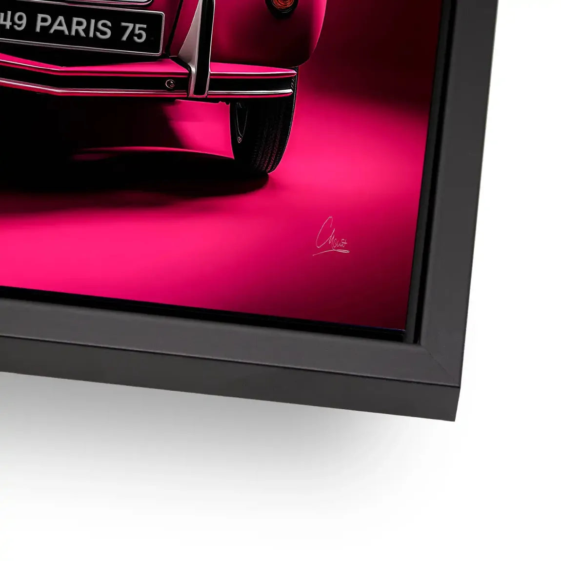 Pink Magic 2CV Alu Dibond Bild