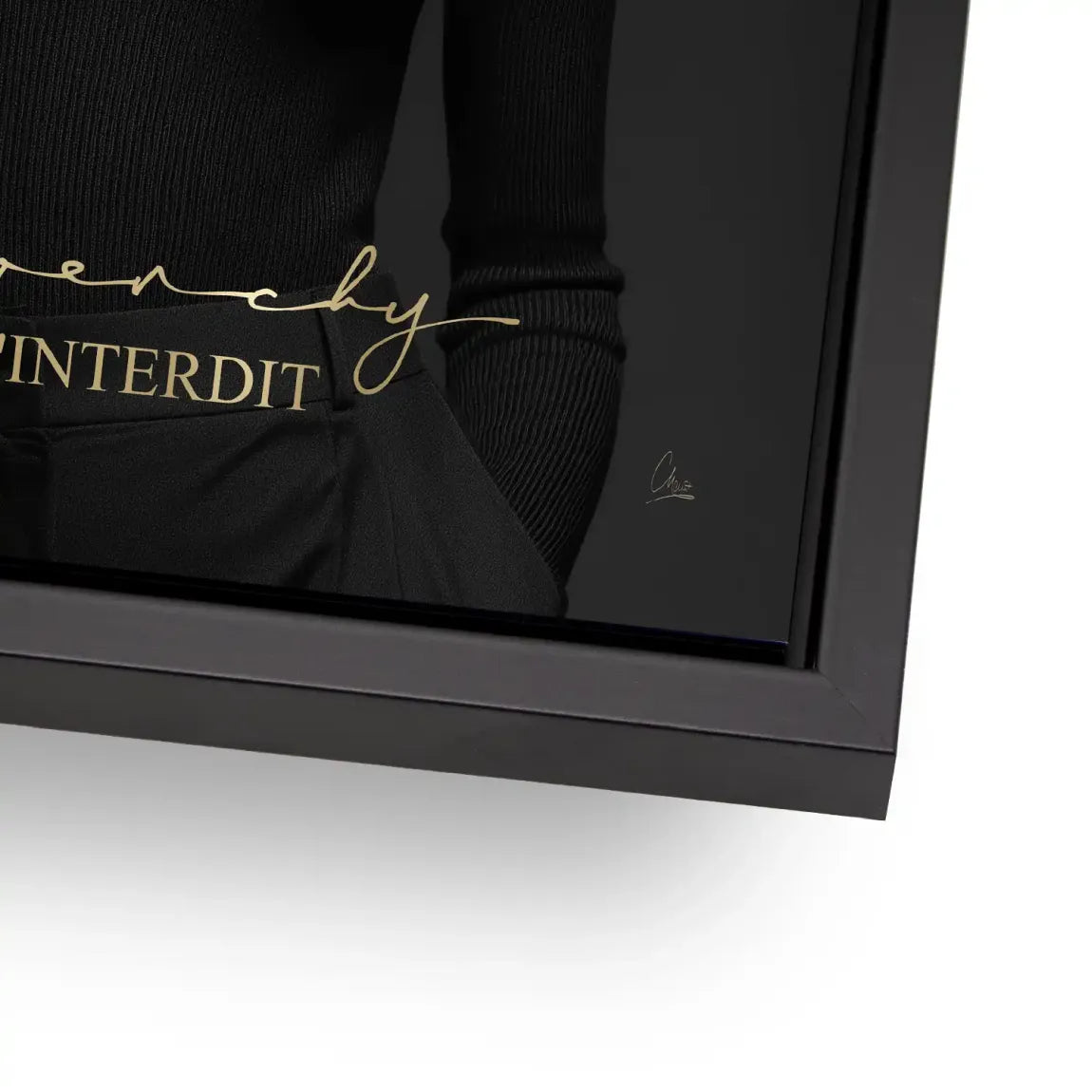 Audrey Givenchy Noir Alu Dibond Bild