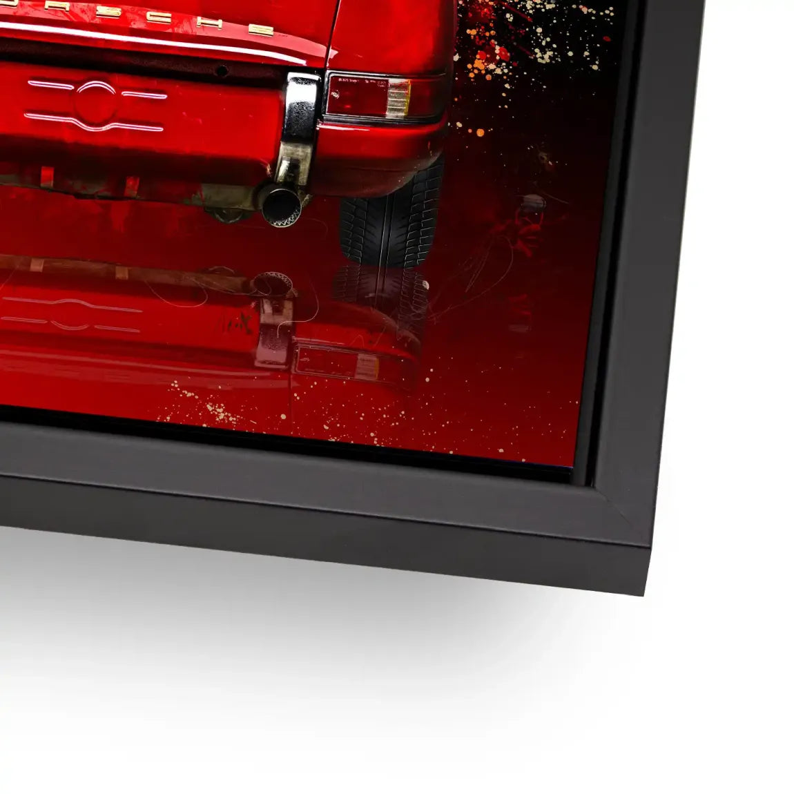 Red Legend 911 Retro Alu Dibond Bild