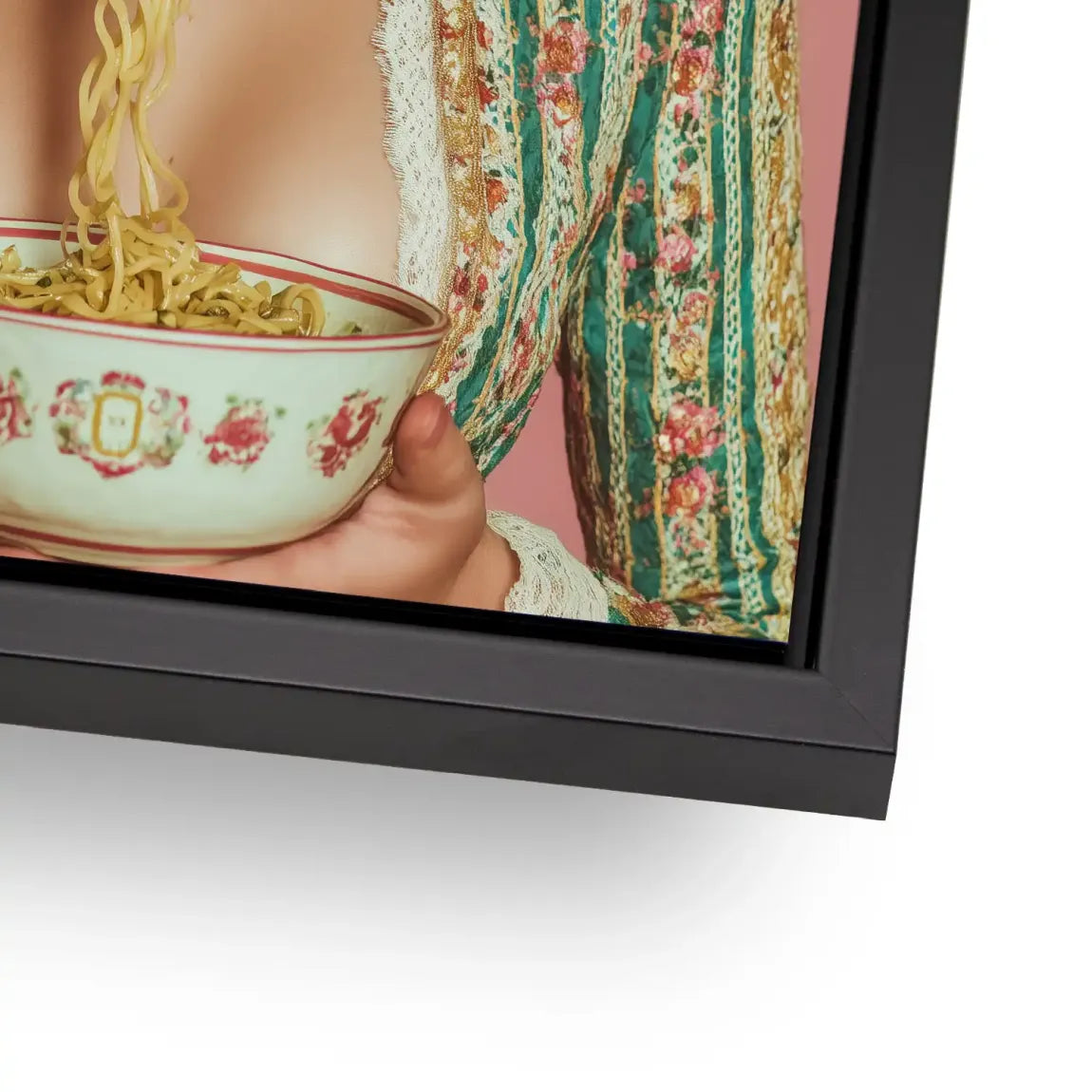 La Dolce Noodle Lady Alu Dibond Bild
