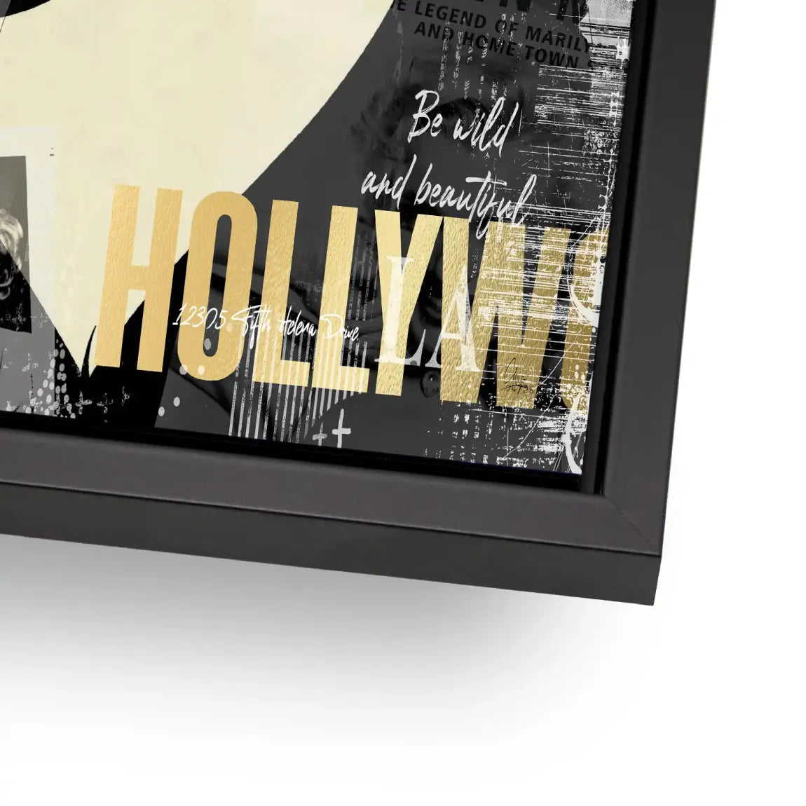Marilyn Monroe Glamour News Alu Dibond Wandbild