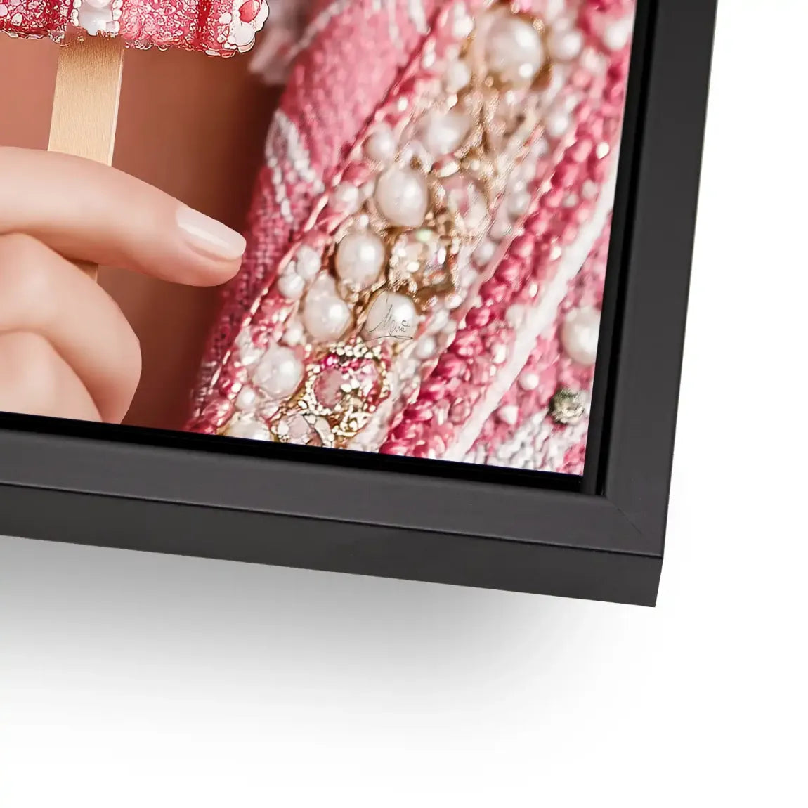 Pink Pearl Ice Couture Chanel Alu Dibond Bild