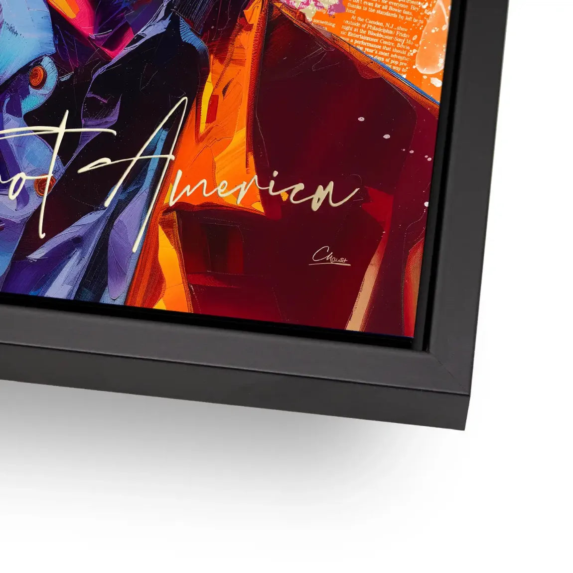 Bowie America Pop Art Alu Dibond Bild INGALERIE