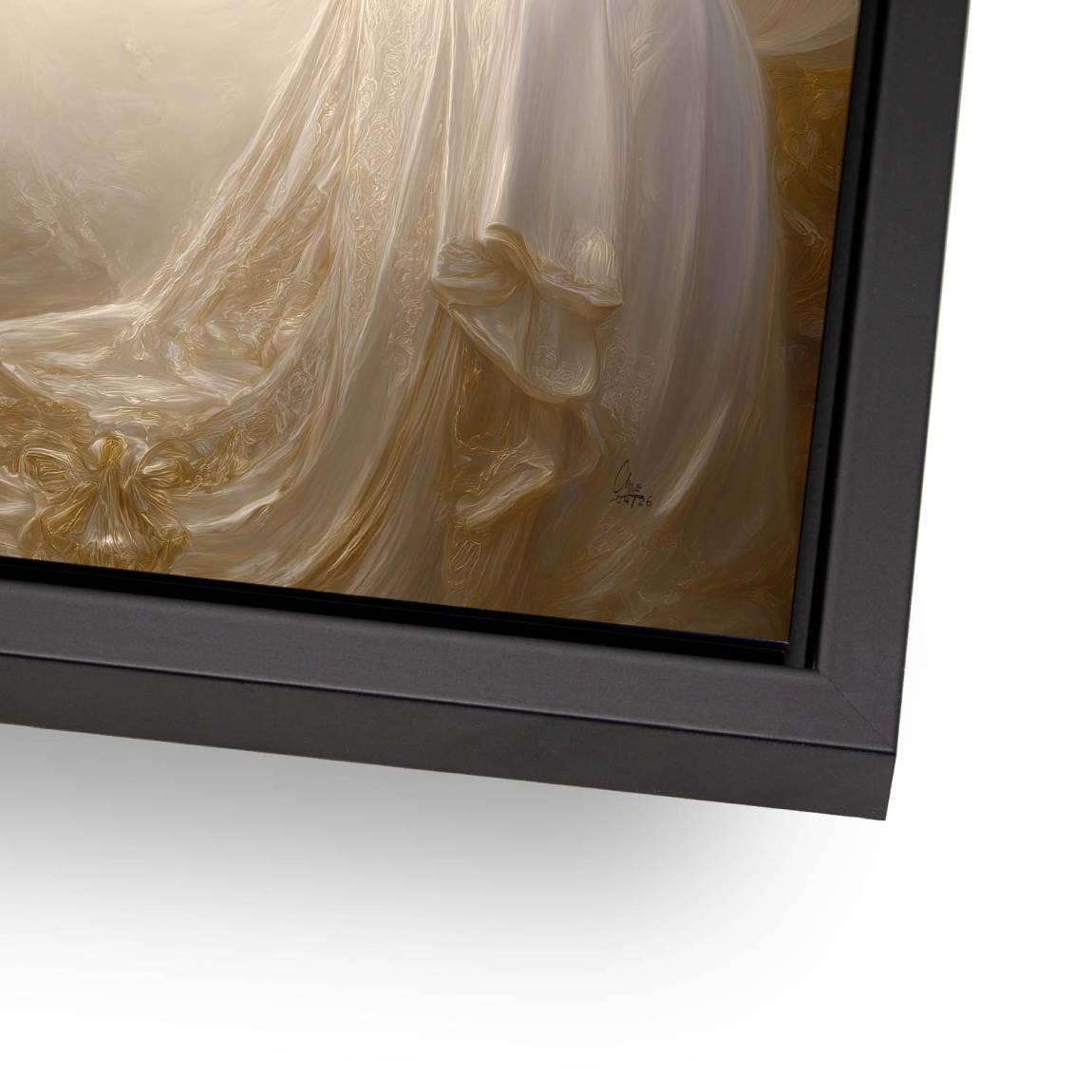Goldener Buddha Alu Dibond Wandbild