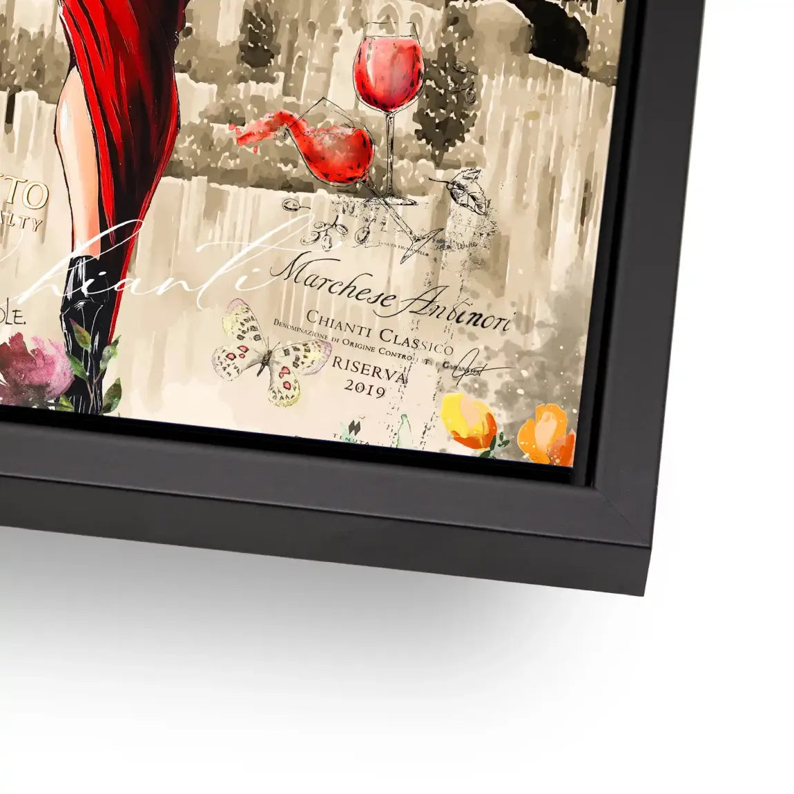 Dolce Vita Rosso Flair Alu Dibond Bild INGALERIE