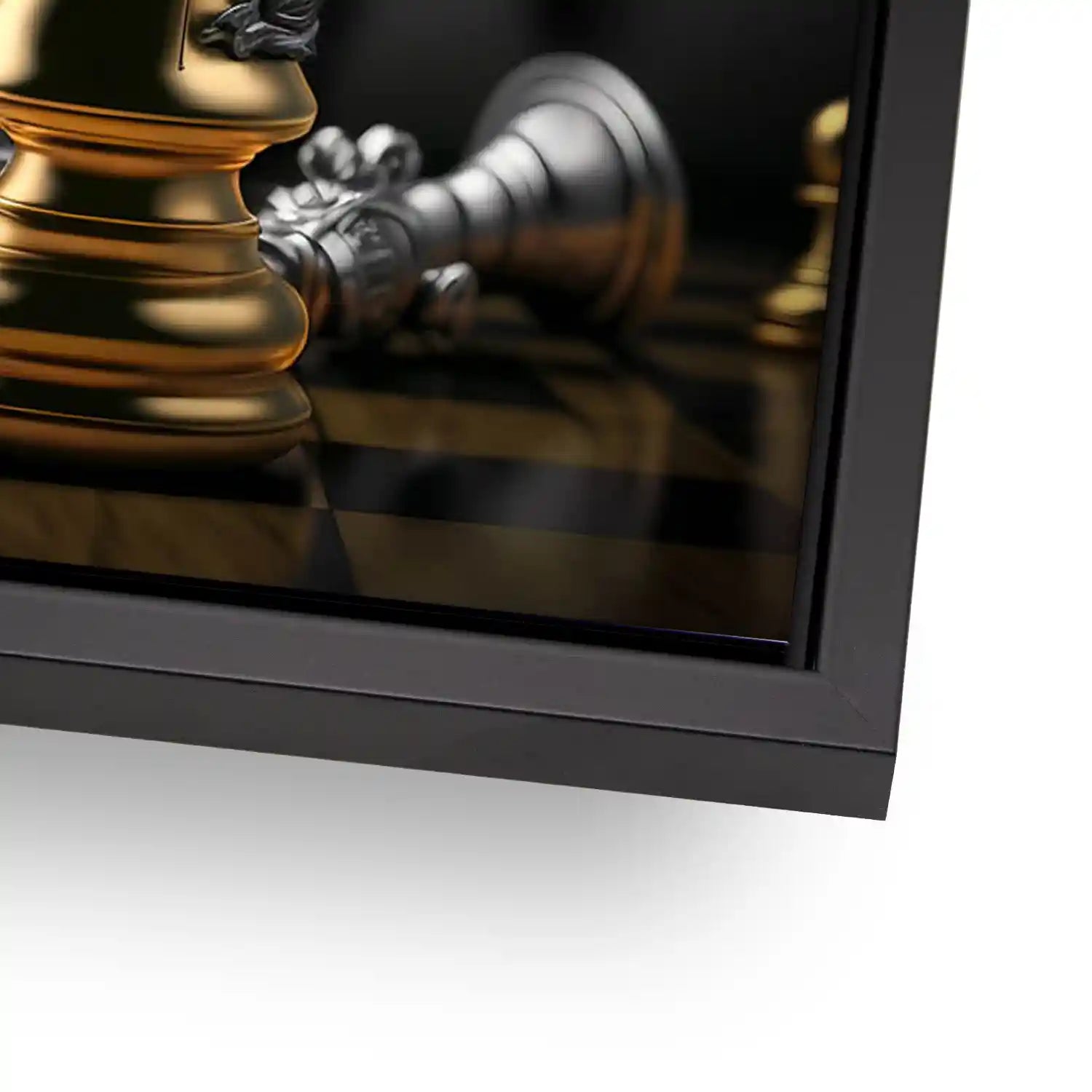 Motivation Schachfigur Springer AluDibond Bild INGALERIE