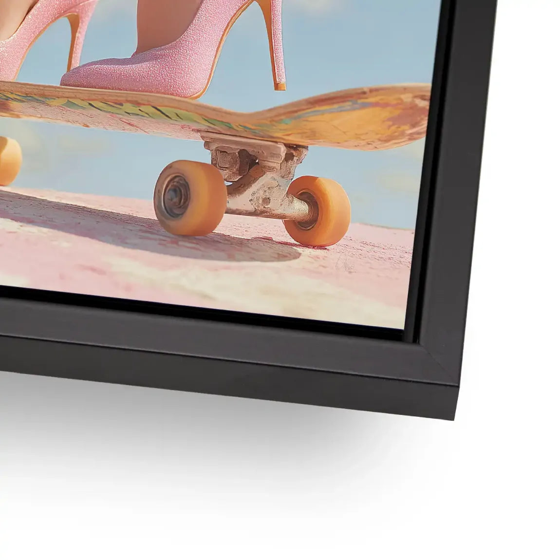 Pink Skate Alu Dibond Bild