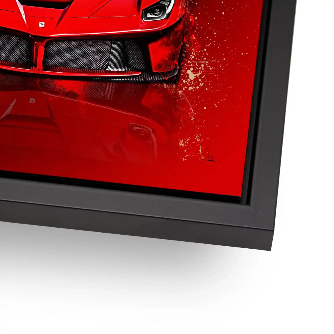 Red Prestige Ferrari Alu Dibond Bild