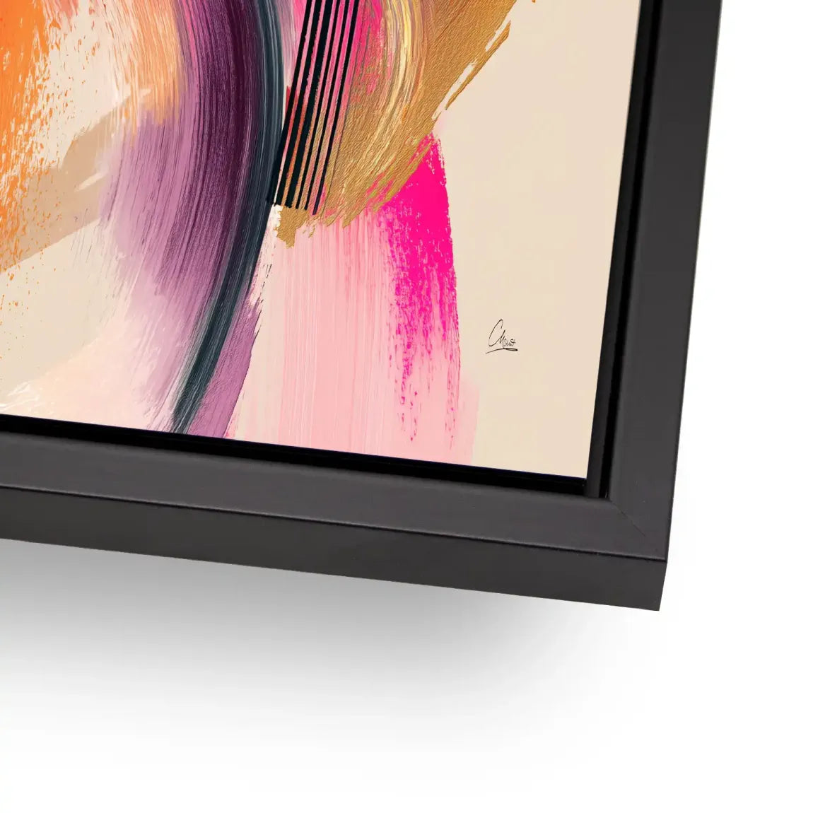 Amber Wave Alu Dibond Bild