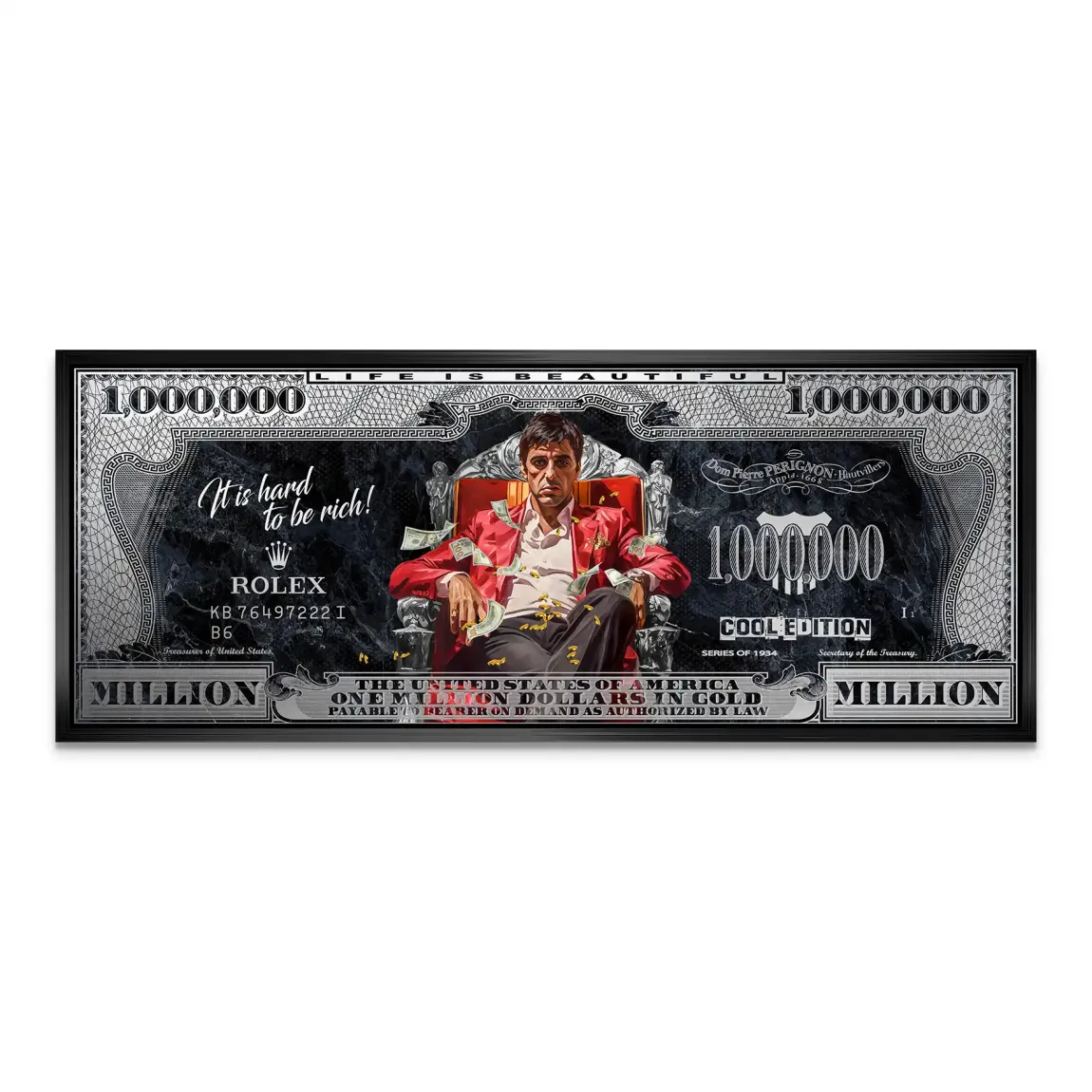 Scarface Million Dollar Prestige AluDibond Bild