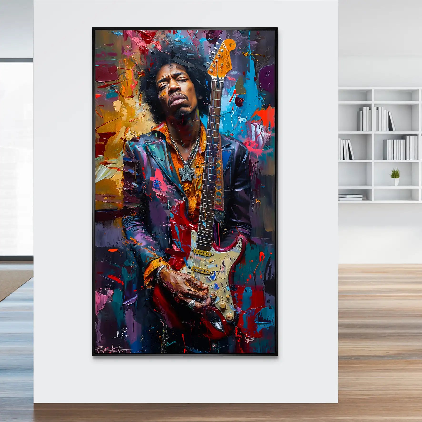 Jimi Abstrakt Color Aludibond Bild INGALERiE